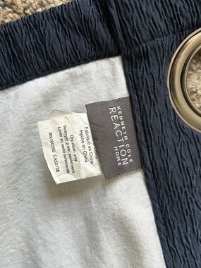 Kenneth Cole Reaction Navy Textured Grommet Window Panel